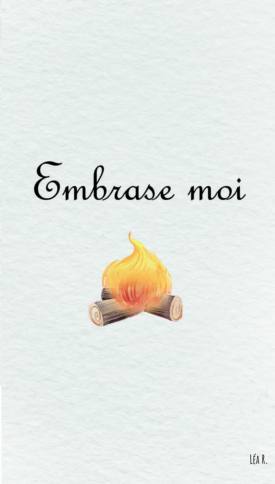 Fond d'écran avec un feu de l'amour pour la saint-valentin